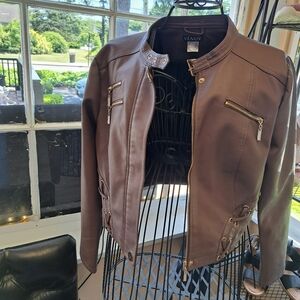 Brown faux jacket